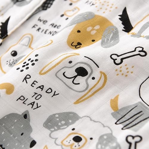 Baby Sleep Sack 2-4 T Baby Wearable Blanket 100% Organic Cotton 0.5 TOG Toddler Sleeping Sack 2- Way Zipper Soft Lightweight X-Large Pup - Jamouz