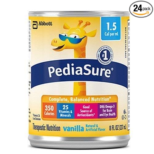 Pediasure 1.5 Cal Vanilla 24/8 Fluid Ounce Cans - 1 Case Of 24 - Jamouz