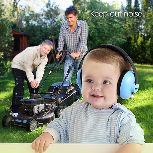 Baby Ear Protection Noise Cancelling Headphones for Babies for 3 Months to 3 Years (Blue) - Jamouz