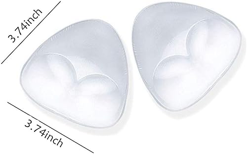 Clear Silicone Bra Inserts - Triangle Gel Breast Inserts Enhancers Waterproof Push Up Pads Bra for Bikini Swimsuit - Jamouz
