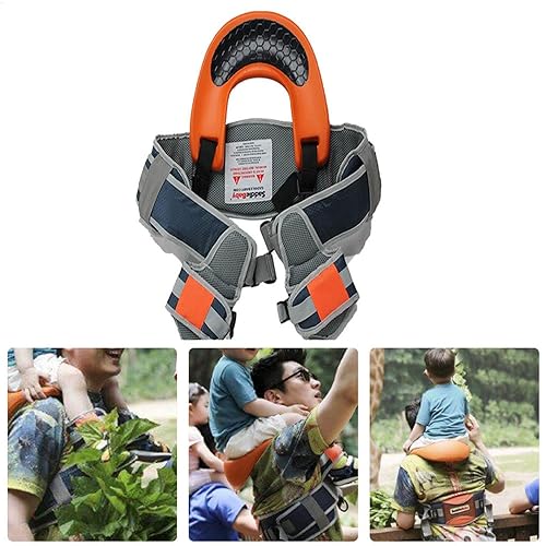 Baby Shoulder Carrier,Child Safe Backrest,Toddler Ergonomic,Lightweight Child Shoulder Carrier,Baby Shoulder Carrier,Baby Strap Carrier,Hands- Outdoor Travel Shoulder Seat with Ankle Straps - Jamouz