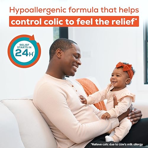 Enfamil Nutramigen Hypoallergenic Baby Formula with Iron, Lactose Free, Colic Relief from Cow's Milk Allergy Starts in 24 Hours, Brain Building DHA, Probiotic LGG for Immune Support, 27.8 Oz Can - Jamouz