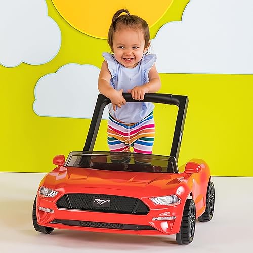 Bright Starts Ford F-150 4-in-1 Agate Black Baby Activity Center & Push Walker with Removable Interactive Steering Wheel-Toy, 6 Months and up - Jamouz