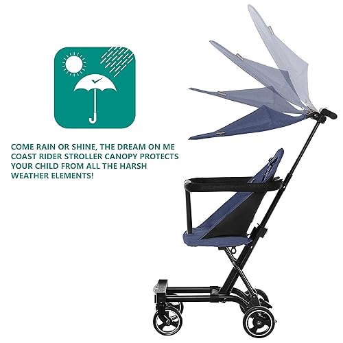 Coast Rider Stroller Canopy for Dream On Me Coast Rider Stroller, Pink - Jamouz