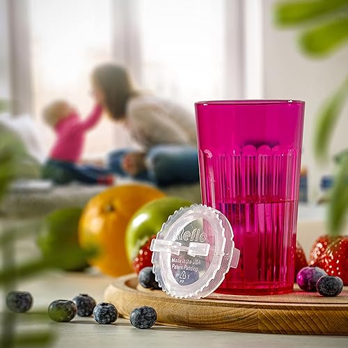 BUNDLE: Reflo Smart Cup (Clear 1-Pack) Open Training Cup, Toddler Cup, 360 Control-Flow, AND free training and use e-guide via QR code on packaging. - Jamouz