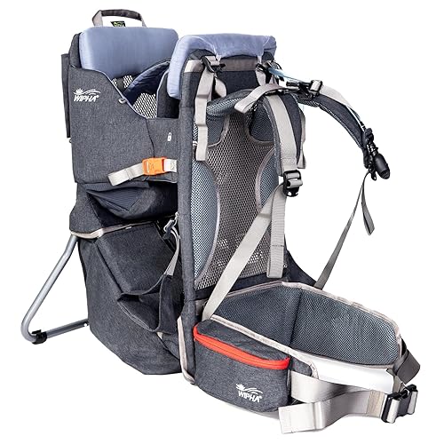 WIPHA Lightweight Baby Backpack Carrier for Women, Ergonomic Safe Toddler Hiking Backpack Carrier with Large Storage Space, Luxury Comfortable Baby Carrier Backpack - Jamouz