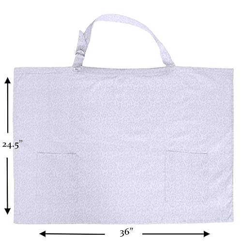 LK Baby 2pk Infinity Nursing Scarf Breastfeeding Cover Ultra Soft (Grey/Navy) - Jamouz