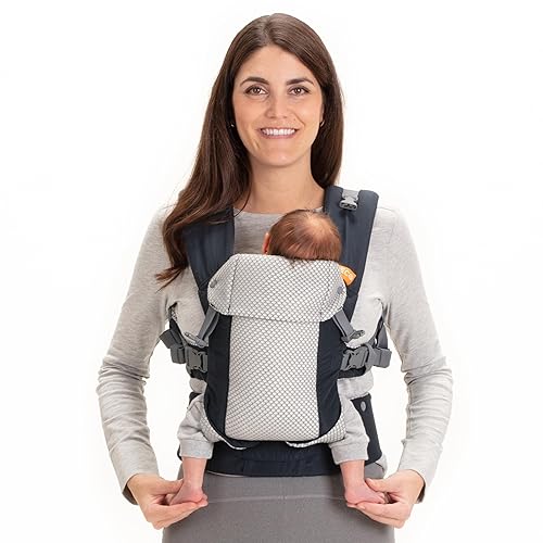 Beco Baby Carrier Gemini Newborn to Toddler-Front, Back and Hip Seat Carrier,Baby Carrier Backpack & Baby Front Carrier with Adjustable Seat,Ergonomic Baby Holder 7-35lbs (Grey) - Jamouz