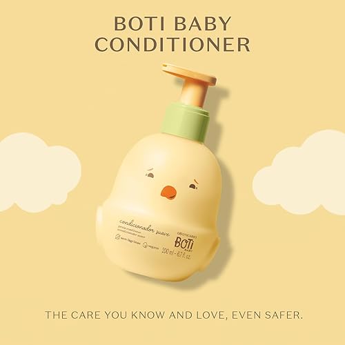 O Boticário Boti Baby Conditioner, Hypoallergenic & Tear Free, Vegan, Alcohol Free, Paraben Free & Dye Free, 200ml - Jamouz