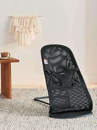BabyBjörn Bouncer Bliss, Sand Gray, Woven, Classic Quilt | 2-in-1 Adjustable Baby Bouncer Seat and Toddler Chair, Newborn to Toddler (8-29 lbs), 4 Positions, Lightweight & Portable - Jamouz