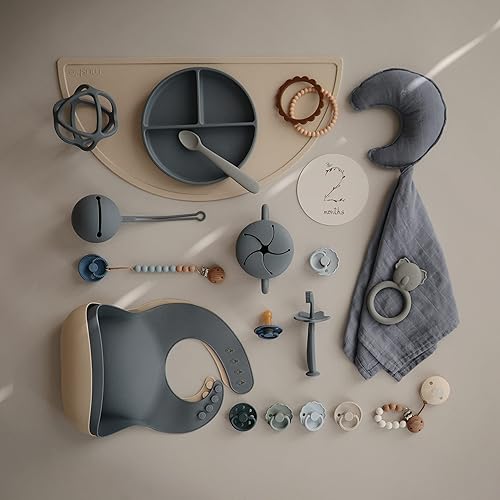 mushie Silicone Suction Plate | BPA-Free Non-Slip Design (Ivory) - Jamouz