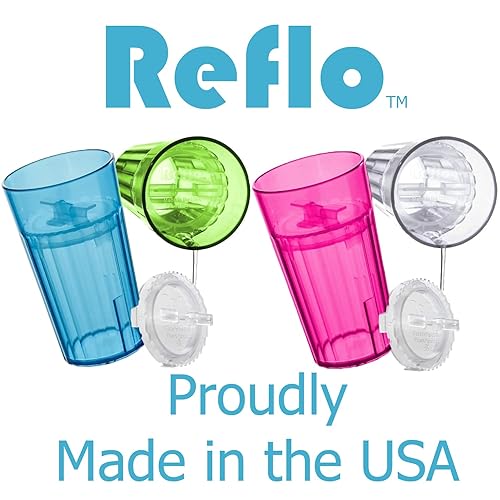 BUNDLE: Reflo Smart Cup (Clear 1-Pack) Open Training Cup, Toddler Cup, 360 Control-Flow, AND free training and use e-guide via QR code on packaging. - Jamouz