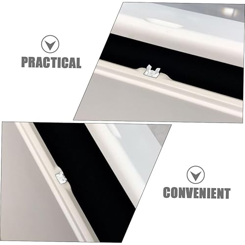 Generic 10pcs Switch Lock Trashcan Lock Trash Bin Lock Replacement Buckles for Trashcan Household Waste Bin Clip Latches Trashcan Supplies Trashcan Buckle White Button Plastic Garbage Can - Jamouz