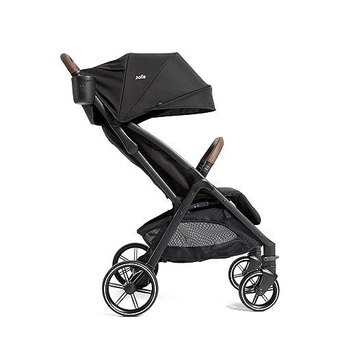Joie Nutmeg Compact Travel Stroller – Lightweight, with One-Hand Fold, Multi-Position Recline – Newborn to Toddler Travel-Friendly Design (Shale) - Jamouz