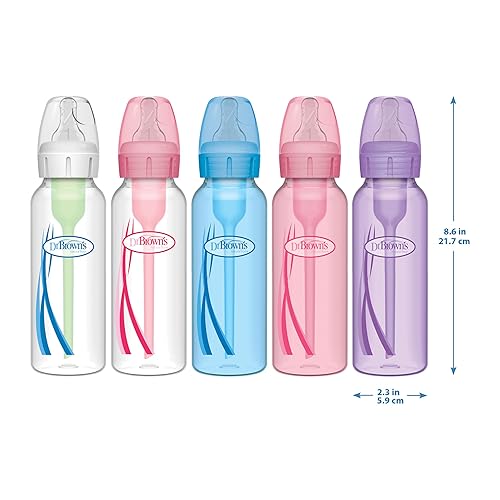 Dr. Brown's Natural Flow® Anti-Colic Options+™ Narrow Bottle to Sippy Gift Set with Soft Silicone Sippy Spout, Removable Silicone Handles, Travel Cap and Bottle Brush - Jamouz
