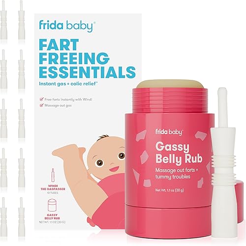 Frida Baby Windi Gas Passer, Baby Gas Relief and Colic Baby Relief, Baby Constipation Relief, 10 Count - Jamouz