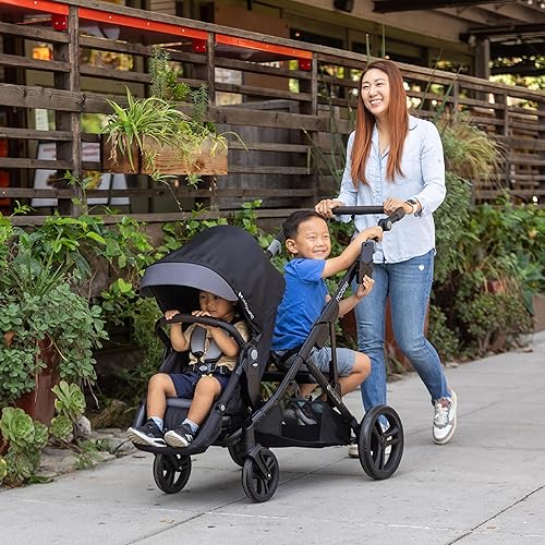 Baby Trend Morph Single to Double Modular Stroller, Dash Black - Jamouz