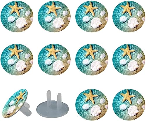 12 PCS Baby Child Proofing Outlet Covers, Electrical Safety Socket Protection Caps for 2-Prong Power Wall Plate Pure Black, czbhg-001 - Jamouz