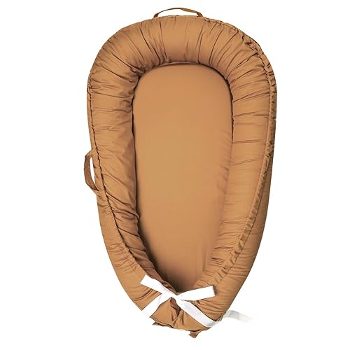 Hooyax Baby Lounger Cover Only, 100% Cotton Newborn Nest Cover, Soft Portable Baby Nest Replacement Cover for Boys Girls, Breathable Infant Lounger Covers, Baby Essential (Green) - Jamouz