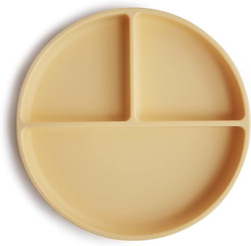 mushie Silicone Suction Plate | BPA-Free Non-Slip Design (Ivory) - Jamouz