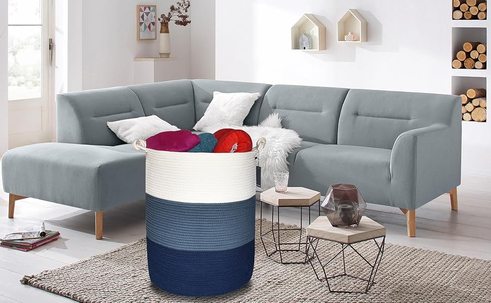 COMSE Cotton Rope Basket