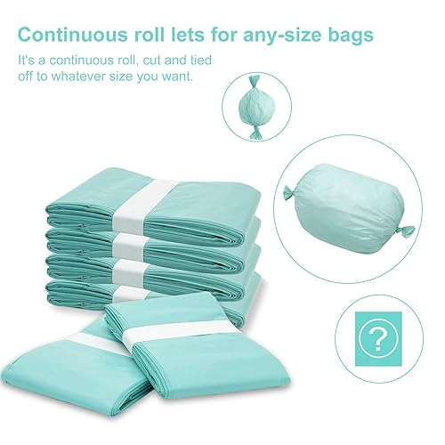 Diaper Pail Liner Refills Bags Compatible with Janibell Akord 330 Series Adult Diaper System, Green, Lightly Scented, 4 Count - Jamouz