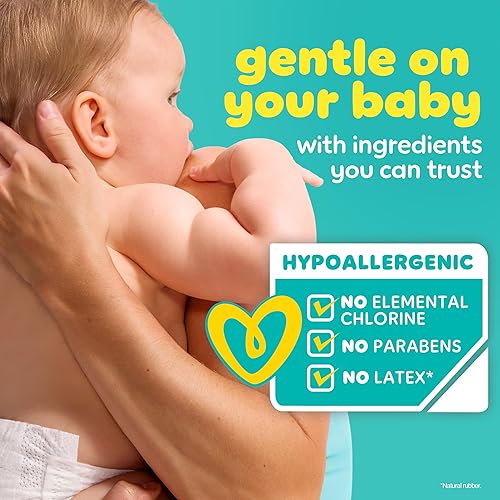 Pampers Diapers - Baby Dry - Size 1, 44 Count, Absorbent Disposable Infant Diaper (Packaging May Vary) - Jamouz