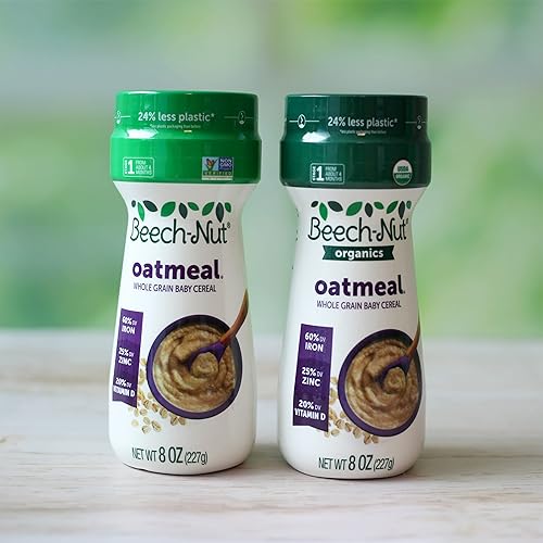 Beech-Nut Organic Oatmeal Baby Cereal Canister, 8 Ounce - Jamouz
