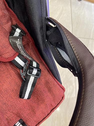 MINILUJIA Baby Stroller Armrest Bumper Handlebar Sleeve Cover Universal Handle Cover DustProof Protect PU Leather Case with Removable Zipper Black - Jamouz