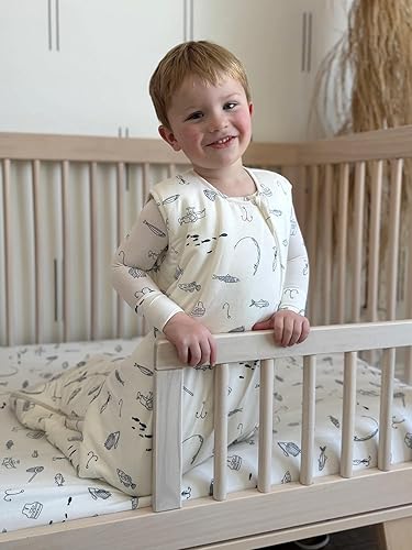 GUNAMUNA Unisex Baby Sleep Bag, Sleep Sack Sleeping Bag for Infants Toddlers, Easy Changing Diaper Zipper, Nap Time, 1.0 TOG - Jamouz