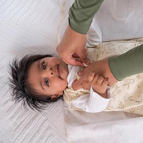 HALO 100% Cotton Sleepsack Swaddle, 3-Way Adjustable Wearable Blanket, TOG 1.5, Baby Blue, Newborn, 0-3 Months - Jamouz