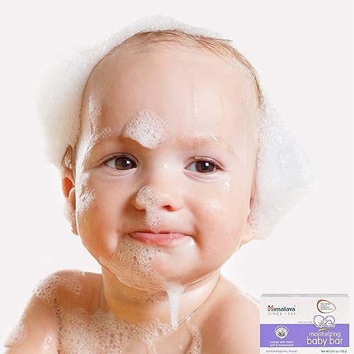 Himalaya Moisturizing Baby Bar, Mild and Moisturizing Bar Soap for Baby, 4.41 oz, 3 Pack - Jamouz