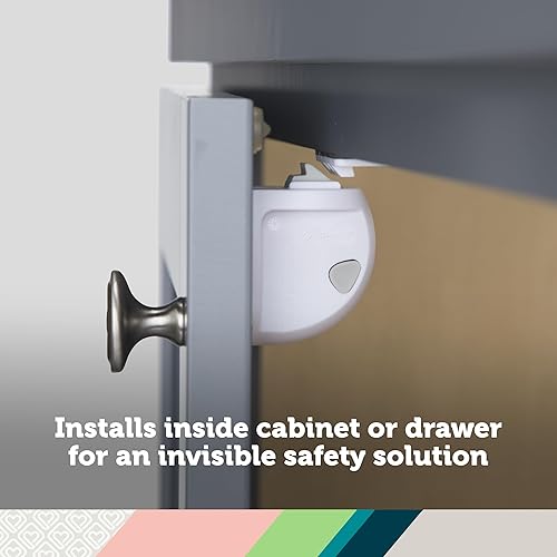 Safety 1st Adhesive Magnetic Lock System, 4 Locks And 1 Key - Jamouz