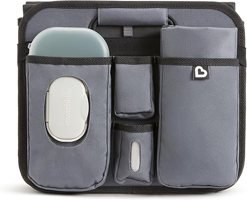 Munchkin Brica Out-n-About Trunk and Car Organizer with Diaper Changing Station, Collapsible, Grey - Jamouz