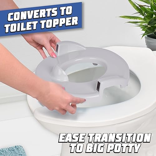 Hot Wheels Blue Race Car Potty Training Toilet, Includes Detachable Toddler Toilet Seat and Kids Potty, Ages 12 Months and Up - Jamouz