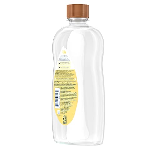 Johnson's Baby Oil, Mineral Oil Enriched with Shea & Cocoa Butter to Prevent Moisture Loss, Hypoallergenic, 20 fl. oz - Jamouz