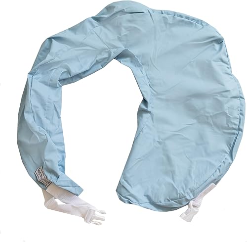 My Brest Friend Original Nursing Pillow Cover - Slipcovers For Baby - Vinyl, Adjustable Fit, Easy Care, Durable - Original Nursing Pillow Not Included, Blue - Jamouz