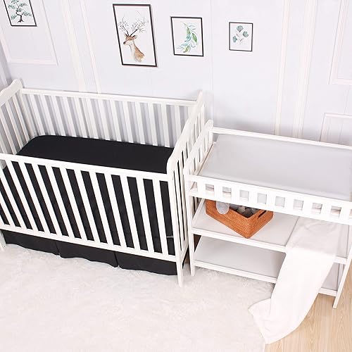 CaSaJa Navy Diaper Changing Pad Cover with Strap Holes Set of 3, Snug Fit 4-Sided Contoured Changing Table Pad 16x31 16x32, Fitted Change Pad Sheet for Baby Boy, 100% Silky Soft Microfiber - Jamouz