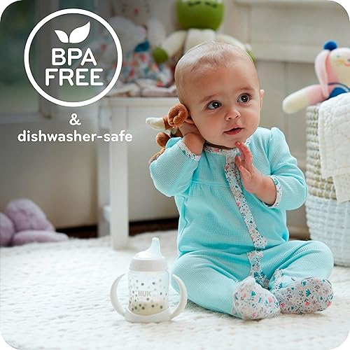 NUK Learner Cup, 6+ Months, Timeless Collection,  Exclusive, 5 Oz, Pack of 2 – BPA Free, Spill Proof Sippy Cup - Jamouz