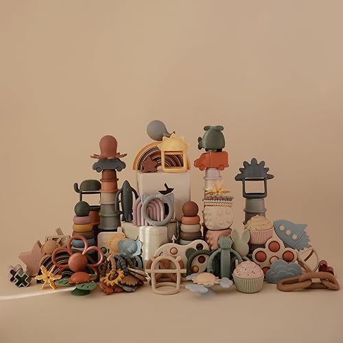 mushie Silicone Baby Teether Toy | Pretzel - Jamouz