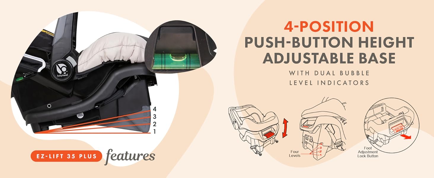 EZ-Lift 35 PLUS Infant Car Seat Features 1