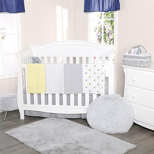 EVERYDAY KIDS 4 Pack of Soft Flannel Receiving Baby Blanket Set for Girls; Purple Baby Swaddle Blankets with Butterfly and Rainbow Designs for Newborn Baby Girl Nursery - Jamouz