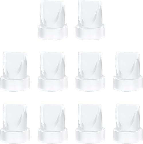 10PCS Breast Pump Parts, 6Pack Silicone Duckbill Valve & 4Pack Silicone Diaphragm Compatible with Momcozy M5 Wearable Breastpump, M5 Breast Pumps Replacement Accessories Breastfeeding Essentials Kit - Jamouz