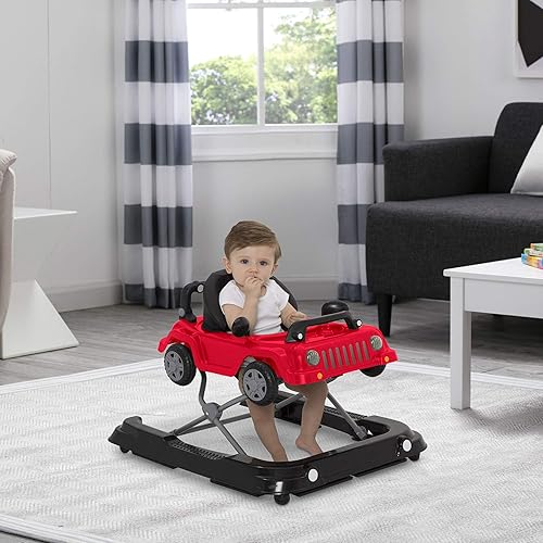 Jeep Classic Wrangler 3-in-1 Grow with Me Walker by Delta Children, Red - Jamouz