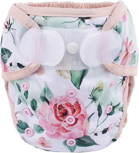Baby Cloth Diaper Cover Nappy Hook and Loop Double Gusset 6.6lbs to 33lbs (Rabbits Wolves) - Jamouz