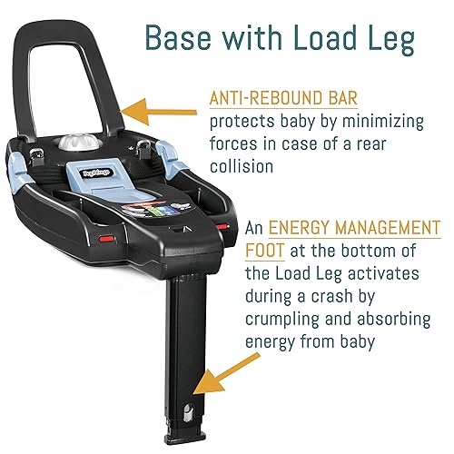 Peg Perego Primo Viaggio Nido Car Seat Base with Load Leg, Black - Jamouz