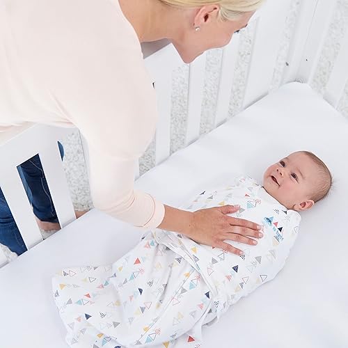 HALO 100% Cotton Sleepsack Swaddle, 3-Way Adjustable Wearable Blanket, TOG 1.5, Baby Blue, Newborn, 0-3 Months - Jamouz