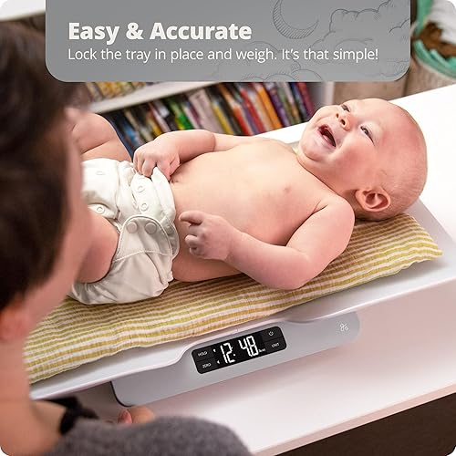 Greater Goods Smart Bluetooth Baby Scale with in-House Algorithm for Wiggly Babies, Infants, and Toddlers - Jamouz