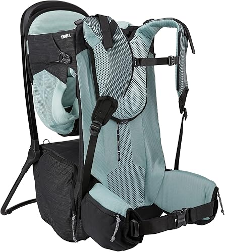 Thule Sapling Child Carrier Backpack - Machine Washable Seat - Self-Standing Frame - Adjustable padded straps for parents - Ergonomic seat with under-leg support for child - UPF 50 Sunshade - Jamouz