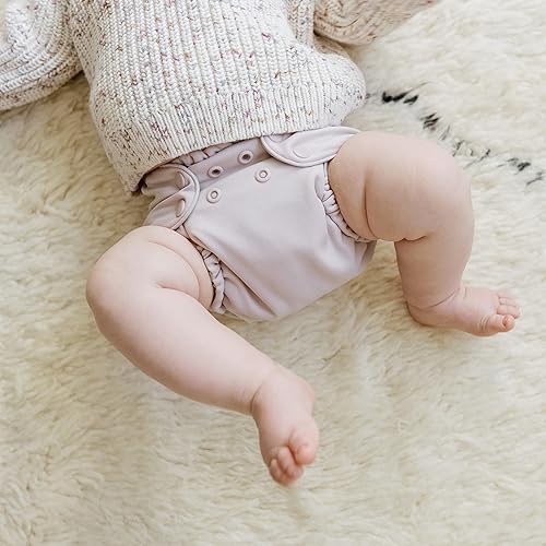Esembly Cloth Diaper Outer, Waterproof Cloth Diaper Cover, Swim Diaper, Leak-Proof and Breathable Layer Over Prefolds, Flats or Fitteds, Reusable with Snap Closure, Size 1, Fantastic Fungi - Jamouz
